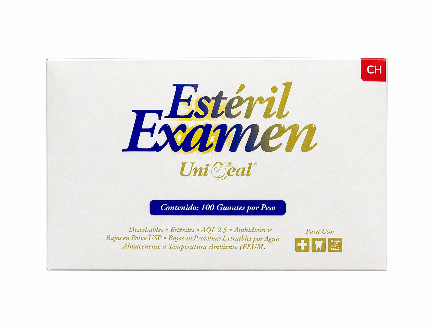 Guante Látex Estéril (CH) Examen Uniseal