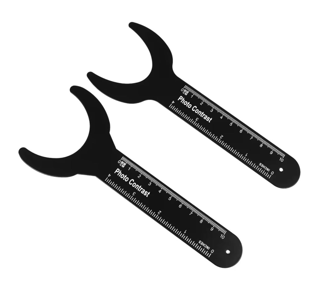 Retractores para fotografía negros Autoclavables tabla de contraste 4 pz