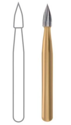 FRESA 12 HOJAS CARBIDE PUNTA FLAMA 7301