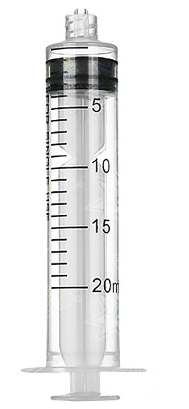 Jeringa hipodermica 20ml
