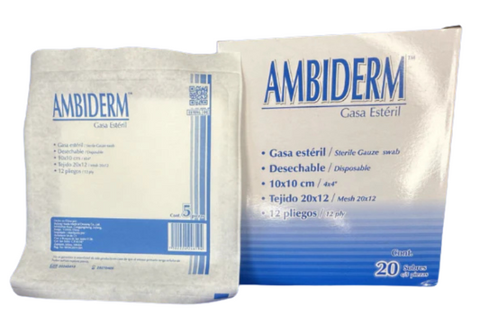 GASA ESTERIL AMBIDERM 7.5X5 1PZ