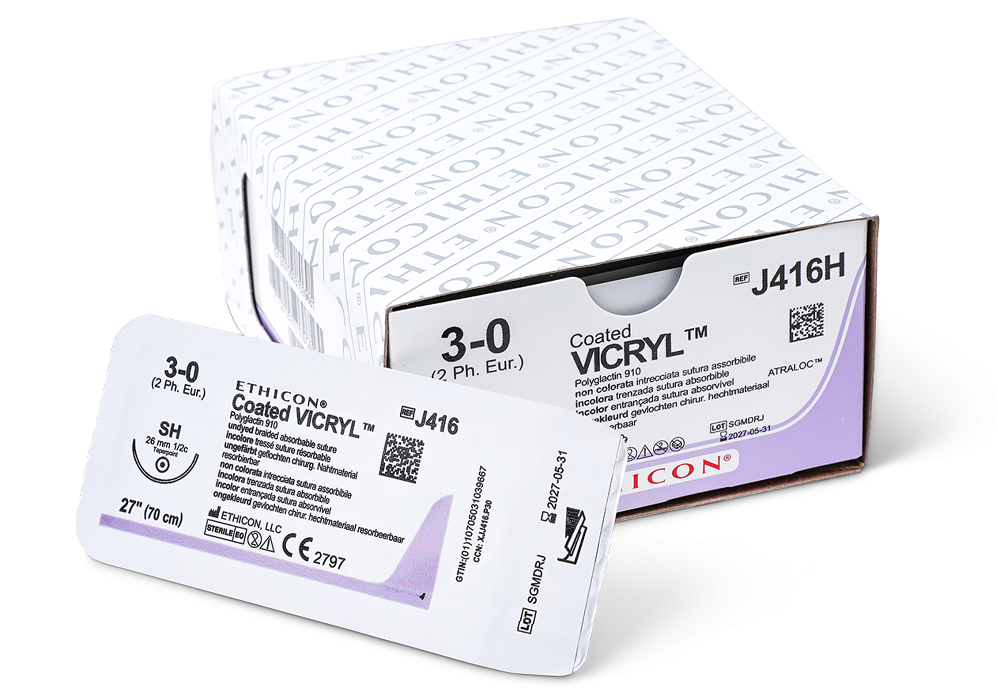 Sutura vycril 3-0 Ethicon CAJA