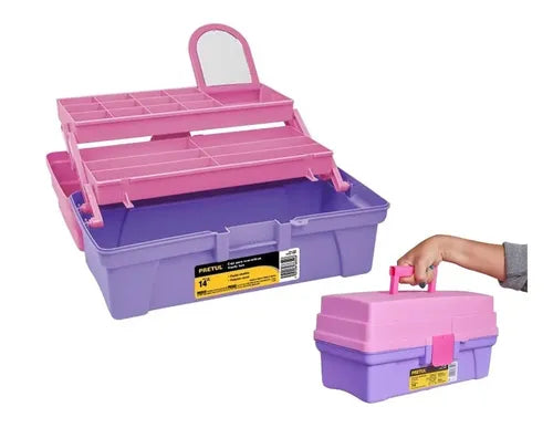 Caja herramienta rosa pretul