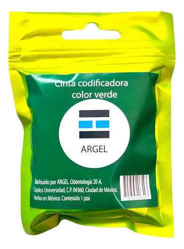 Cinta codificadora verde argel