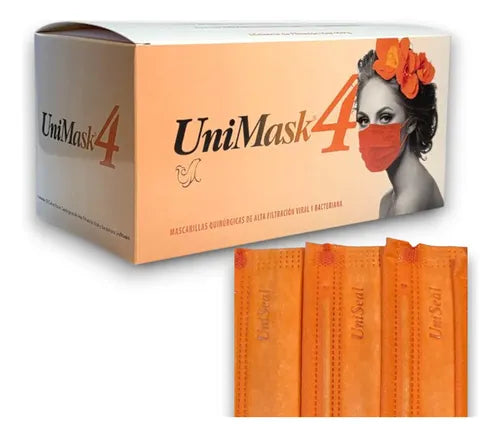 Cubrebocas Uniseal NARANJA