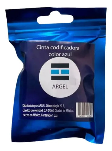 Cinta codificadora azul argel