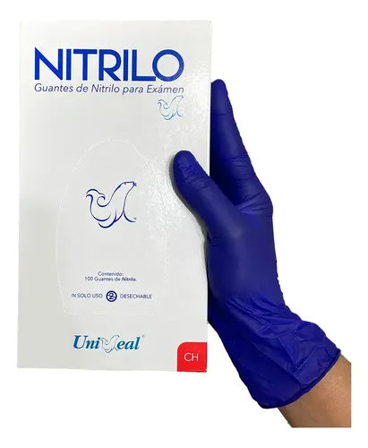 Guante Nitrilo Uniseal (XCH) COBALTO