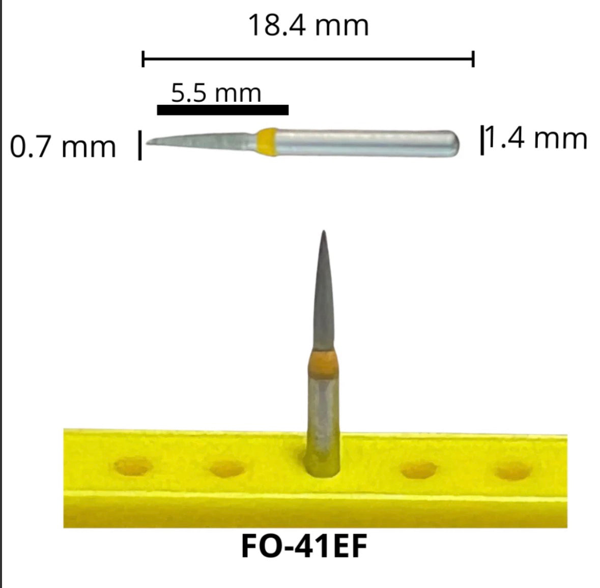 FRESA FO-41EF FLAMA  DIAMANTE AMARILLA MDT