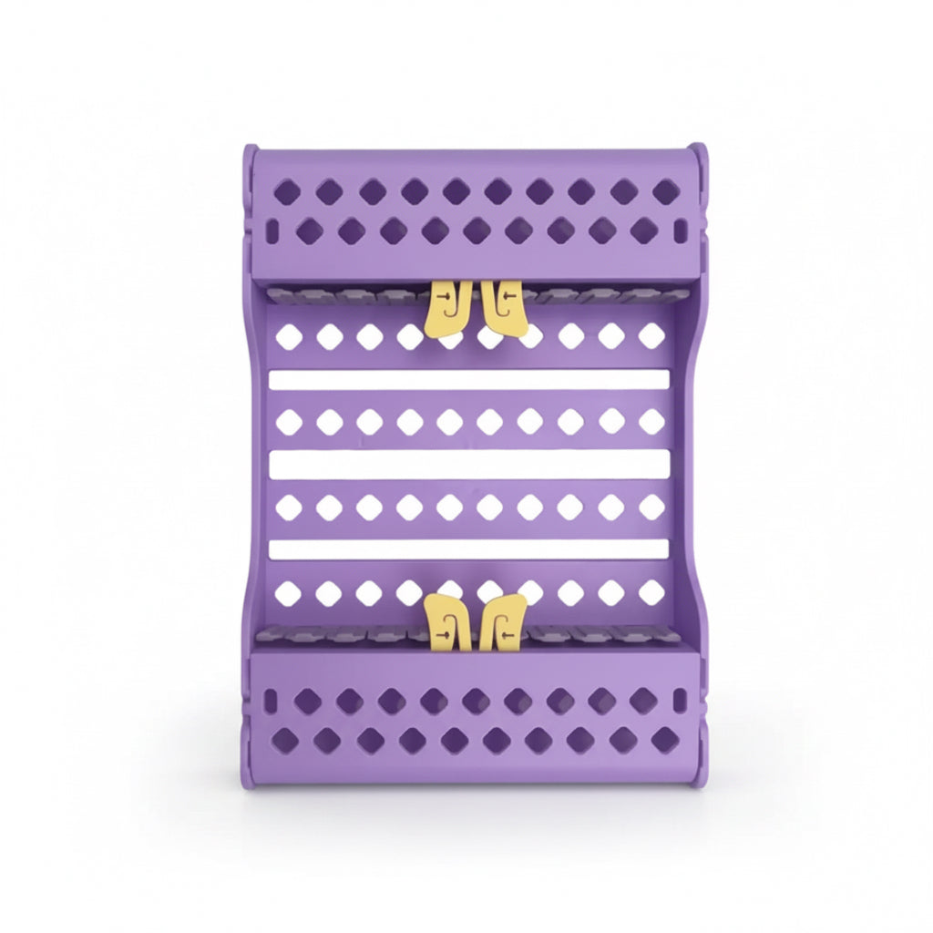 Cassette grande 10 espacios morado