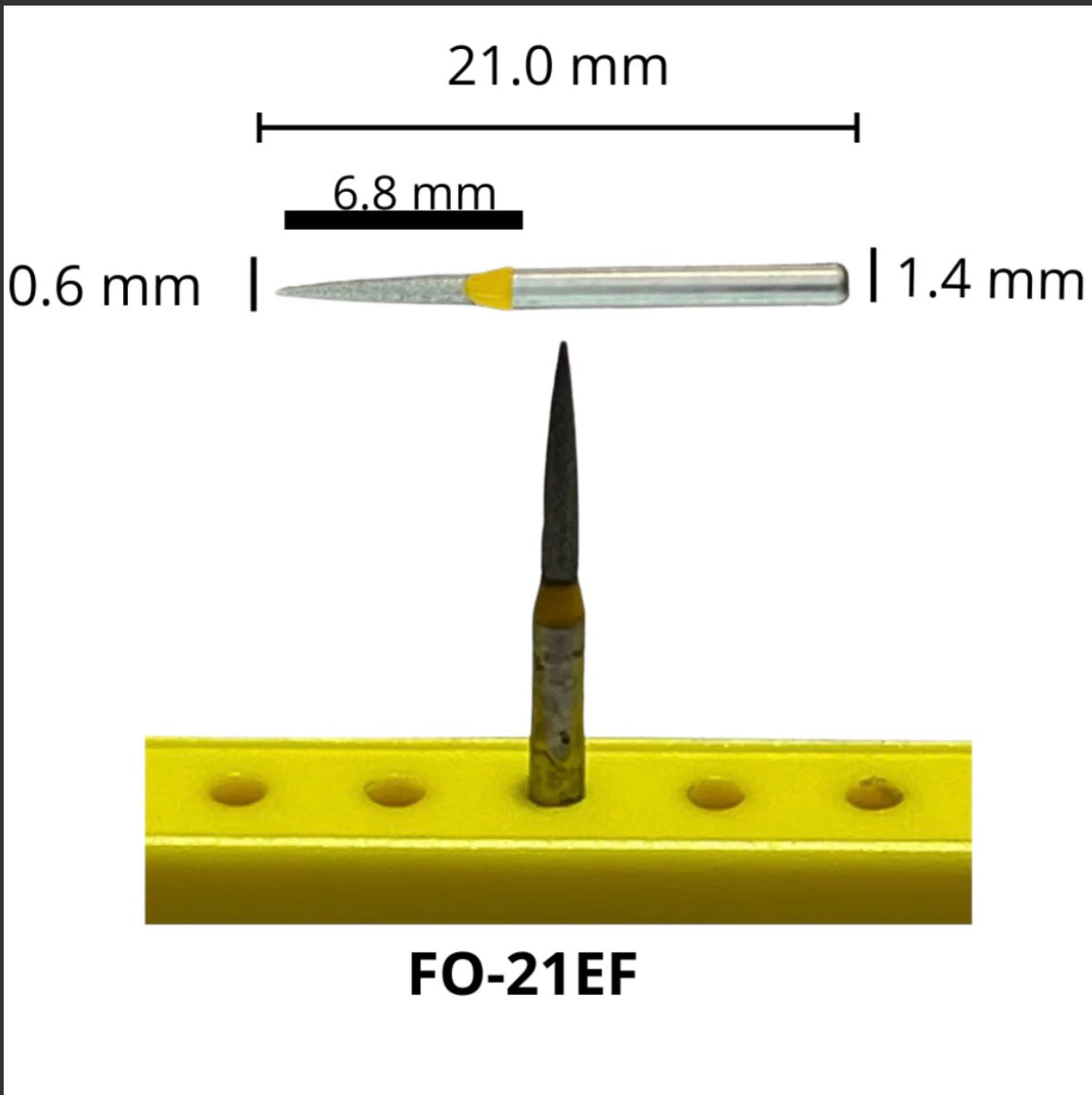 FRESA FO-21EF FLAMA  DIAMANTE AMARILLA MDT