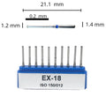 FRESA EX- 18 HOMBRO BANDA AZUL MDT