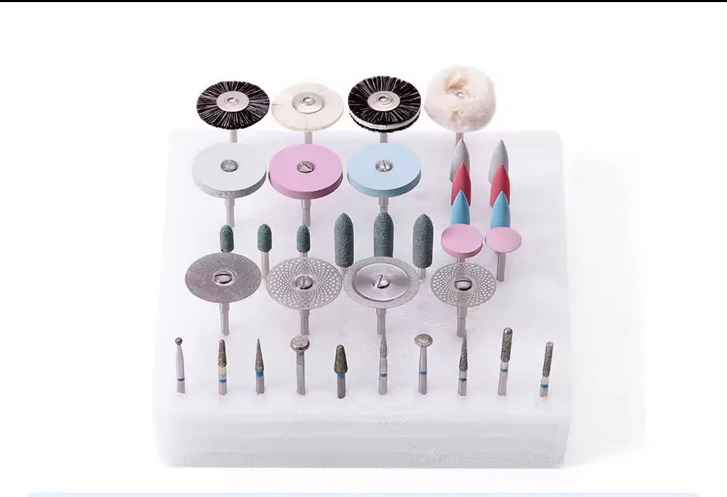 Kit de pulido  polishing kit total 35 piezas para provisionales o cerámica