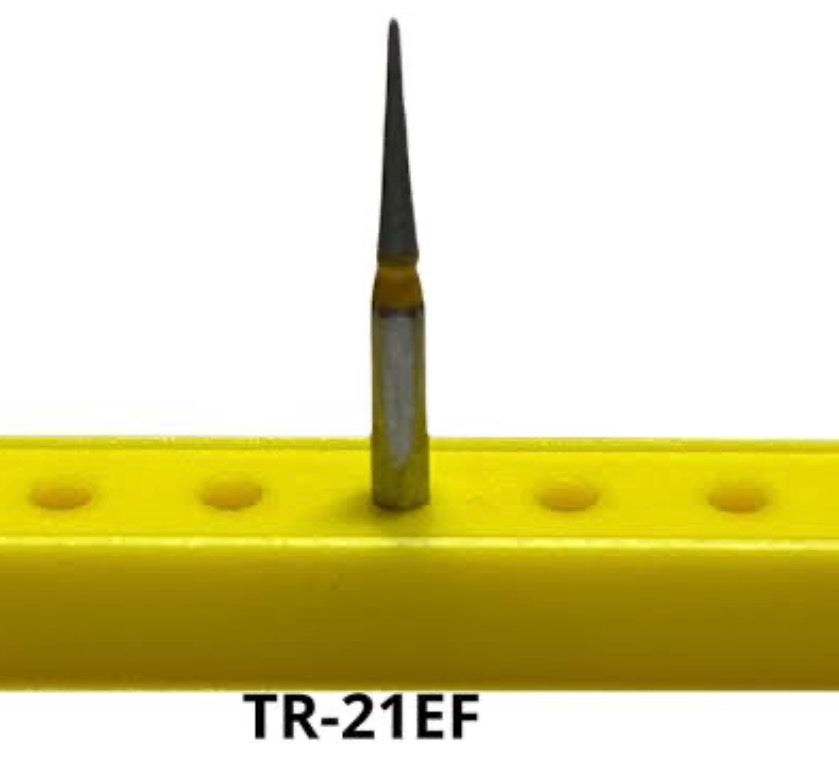 FRESA TR-21F TRONCOCONICA PUNTA REDONDA AMARILLA MDT