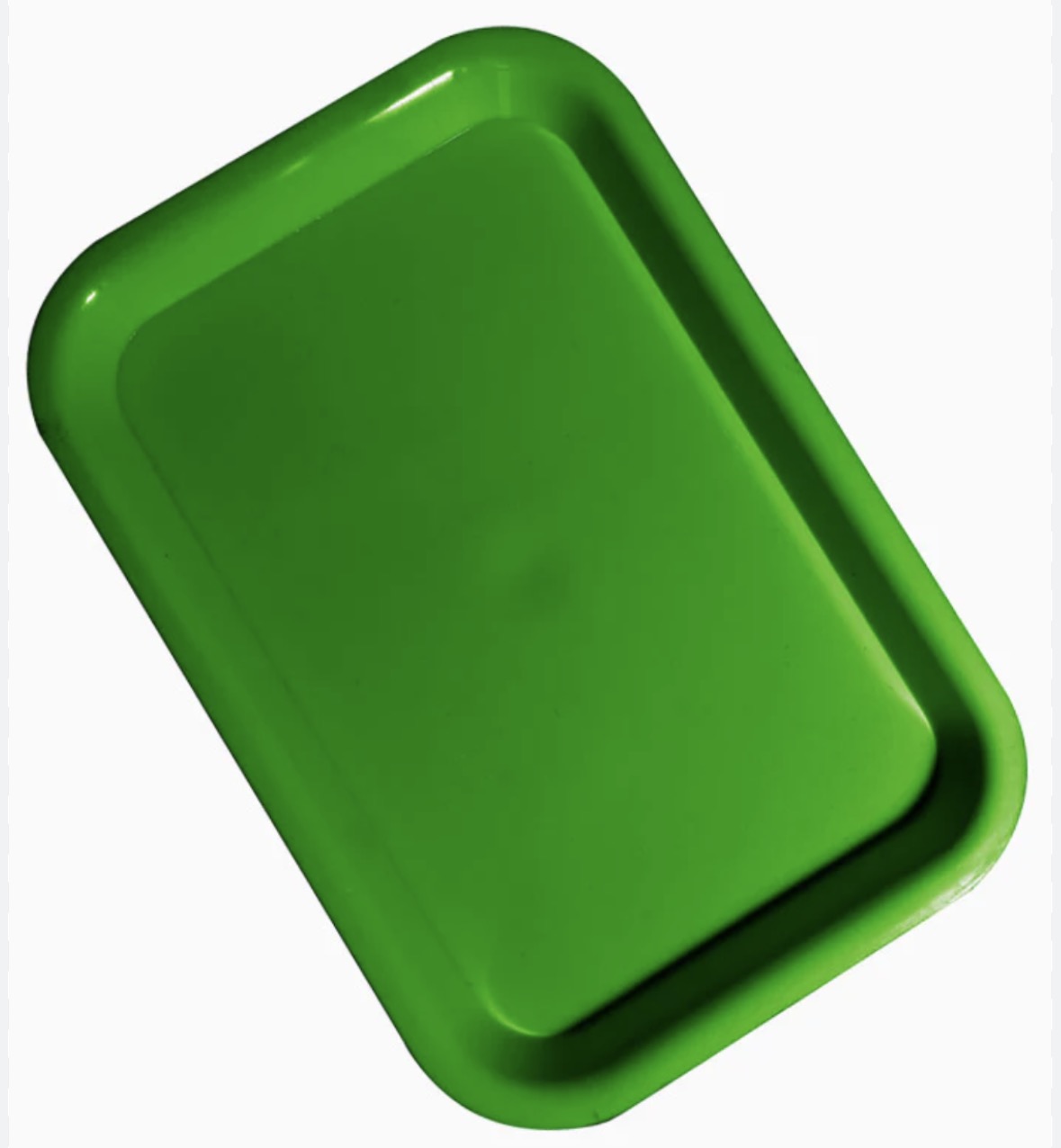 CHAROLA PLASTICO LISA PEDIATRICA VERDE