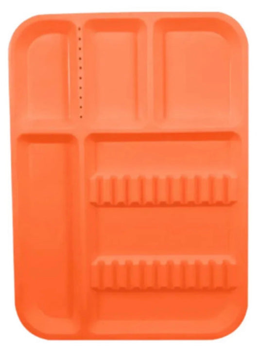 CHAROLA ACANALADA ADULTO NARANJA