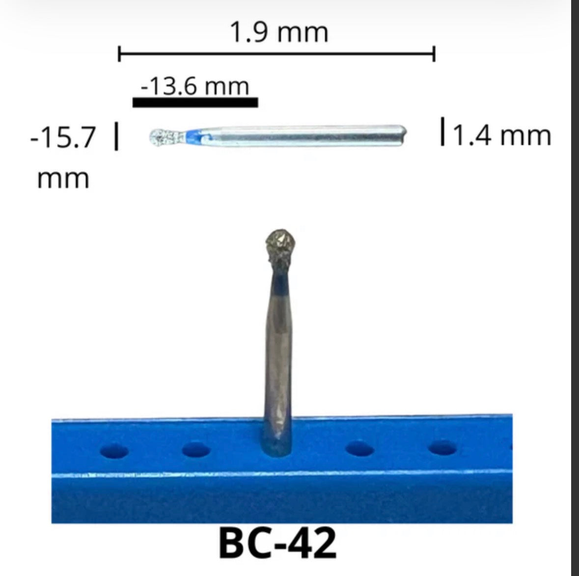 FRESA BC-42 BOLA DIAMANTE AZUL