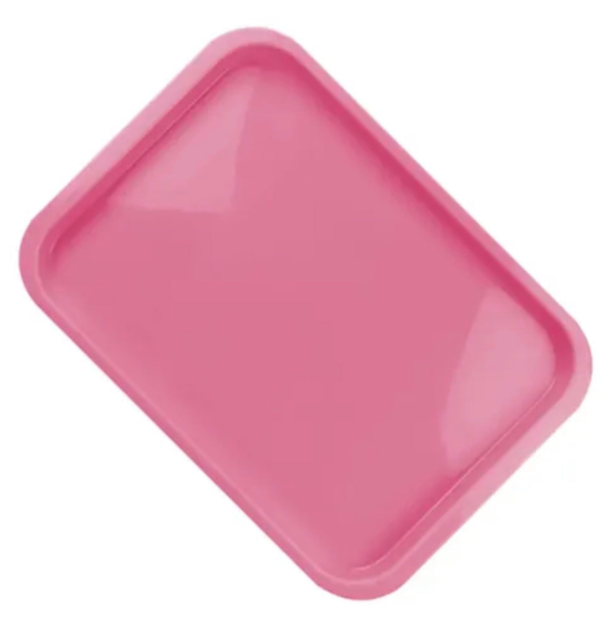 CHAROLA PLASTICO LISA PEDIATRICA ROSA
