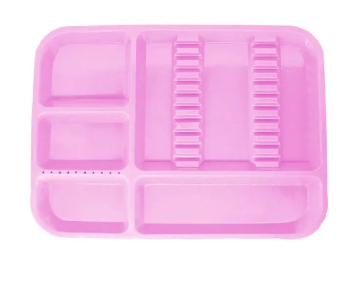 CHAROLA ACANALADA INFANTIL ROSA