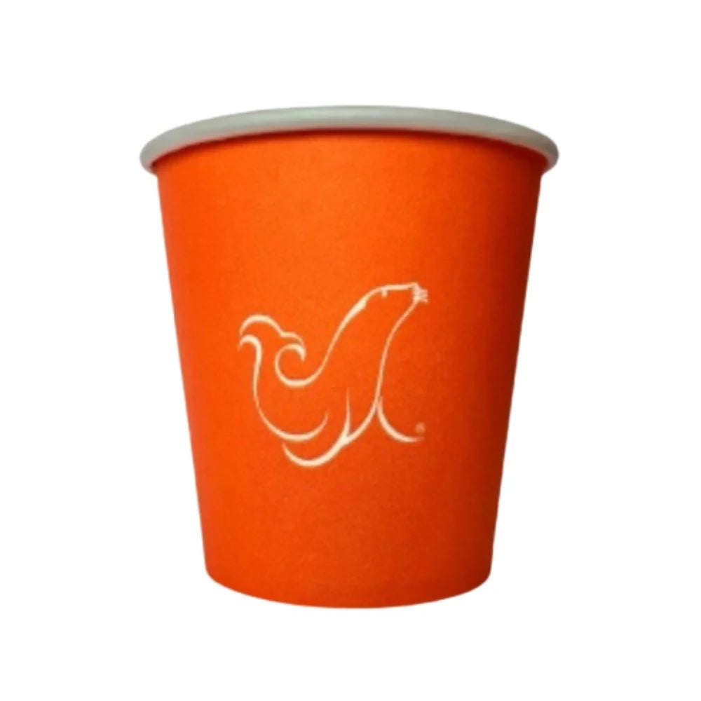 VASO DESECHABLE UNISEAL NARANJA 50pz
