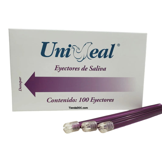 EYECTOR de saliva lila con 100 piezas Uniseal