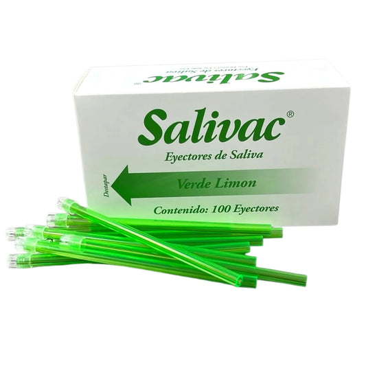 EYECTOR de saliva verde con 100 piezas Uniseal