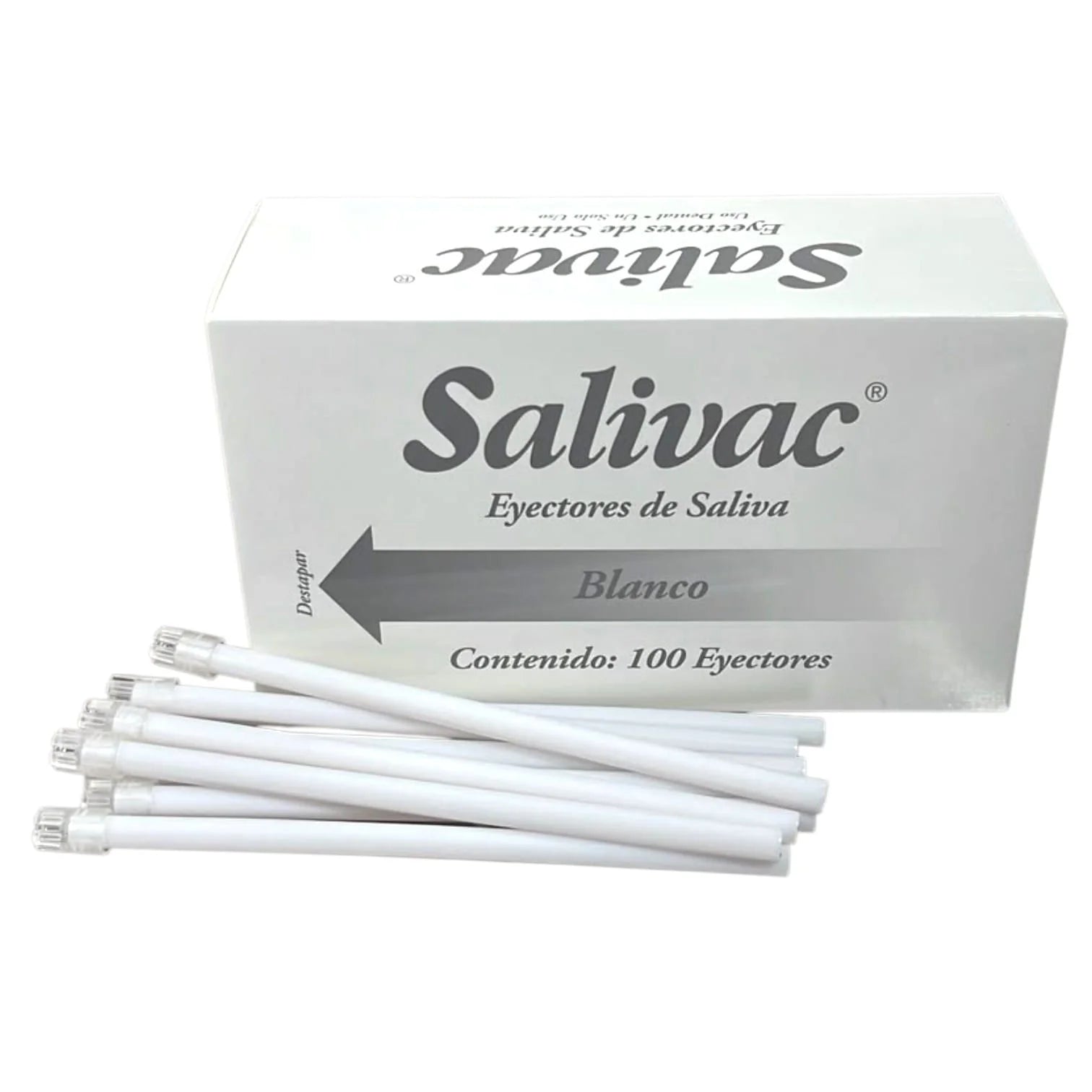 EYECTOR de saliva blanco con 100 piezas Uniseal