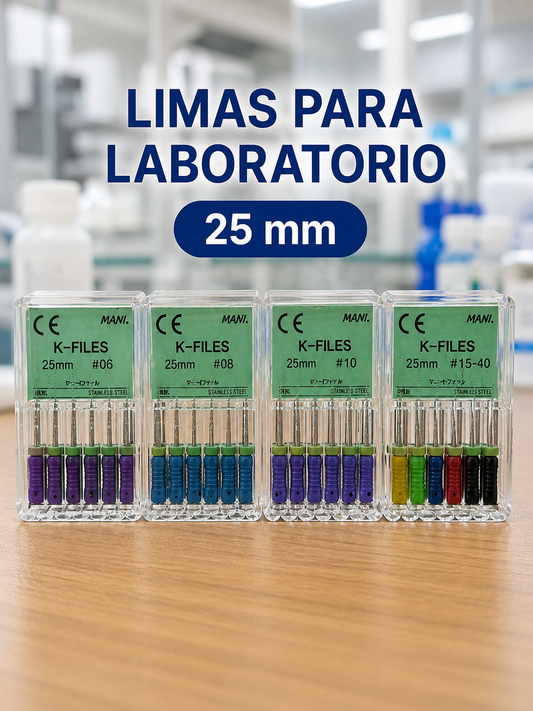 Kit de limas para laboratorio 25mm