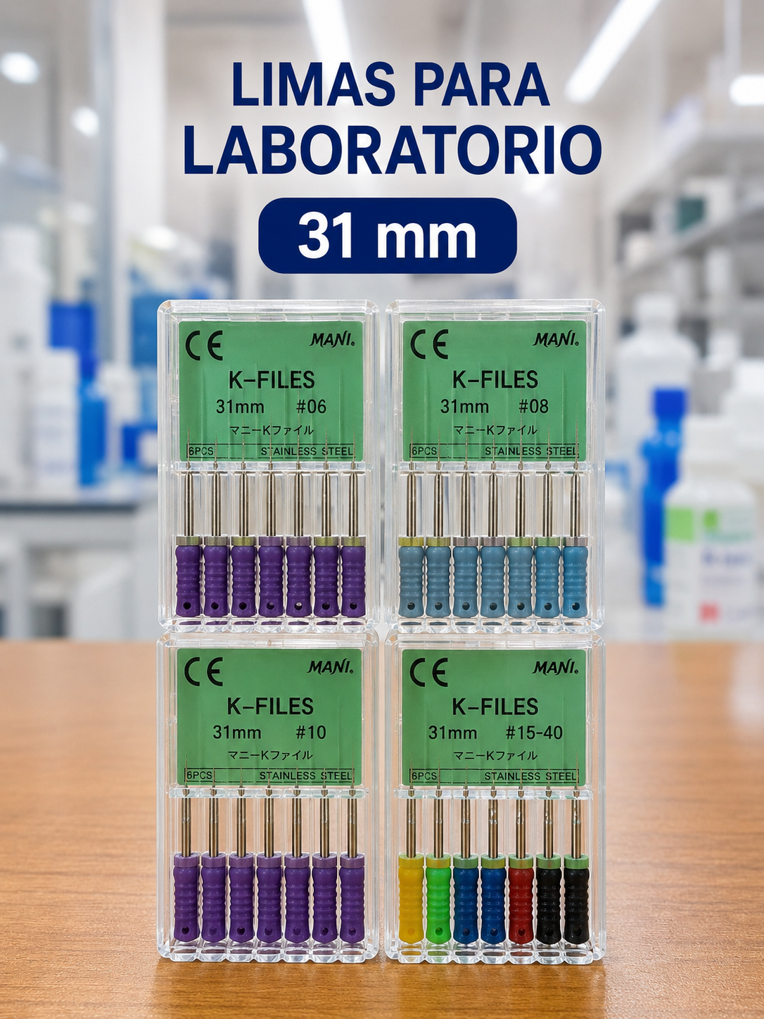 Kit de limas para laboratorio 31mm