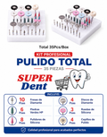 Kit de pulido  polishing kit total 35 piezas para provisionales o cerámica