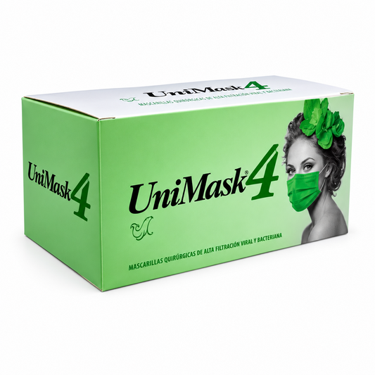 Cubreboca Uniseal verde menta fuerte