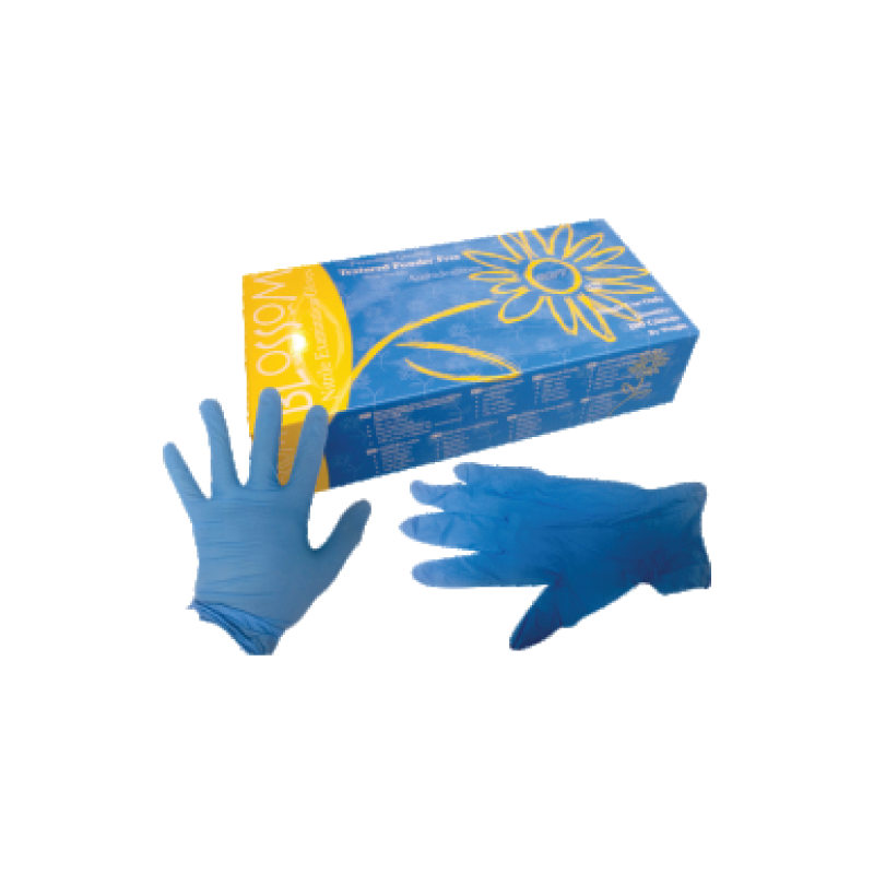 Guante de nitrillo blossom S AZUL