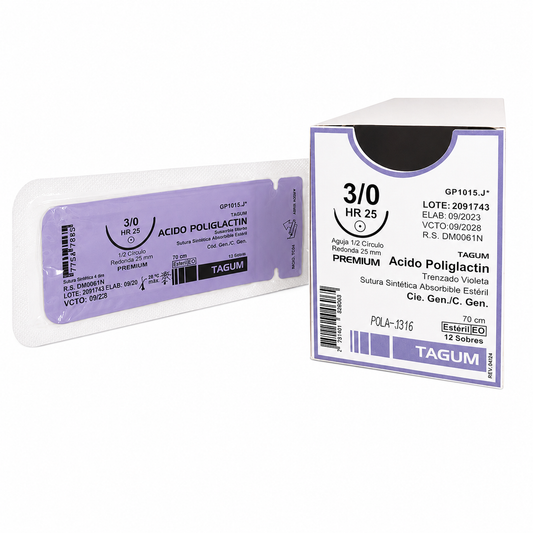SUTURA 3-0 TAGUM ABSORBIBLe caja /12pz