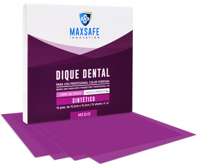 DIQUE MAXSAFE SIN LATEX PURPURA 6X6