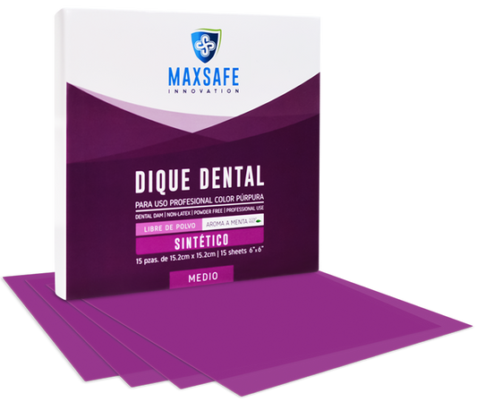DIQUE MAXSAFE SIN LATEX PURPURA 6X6