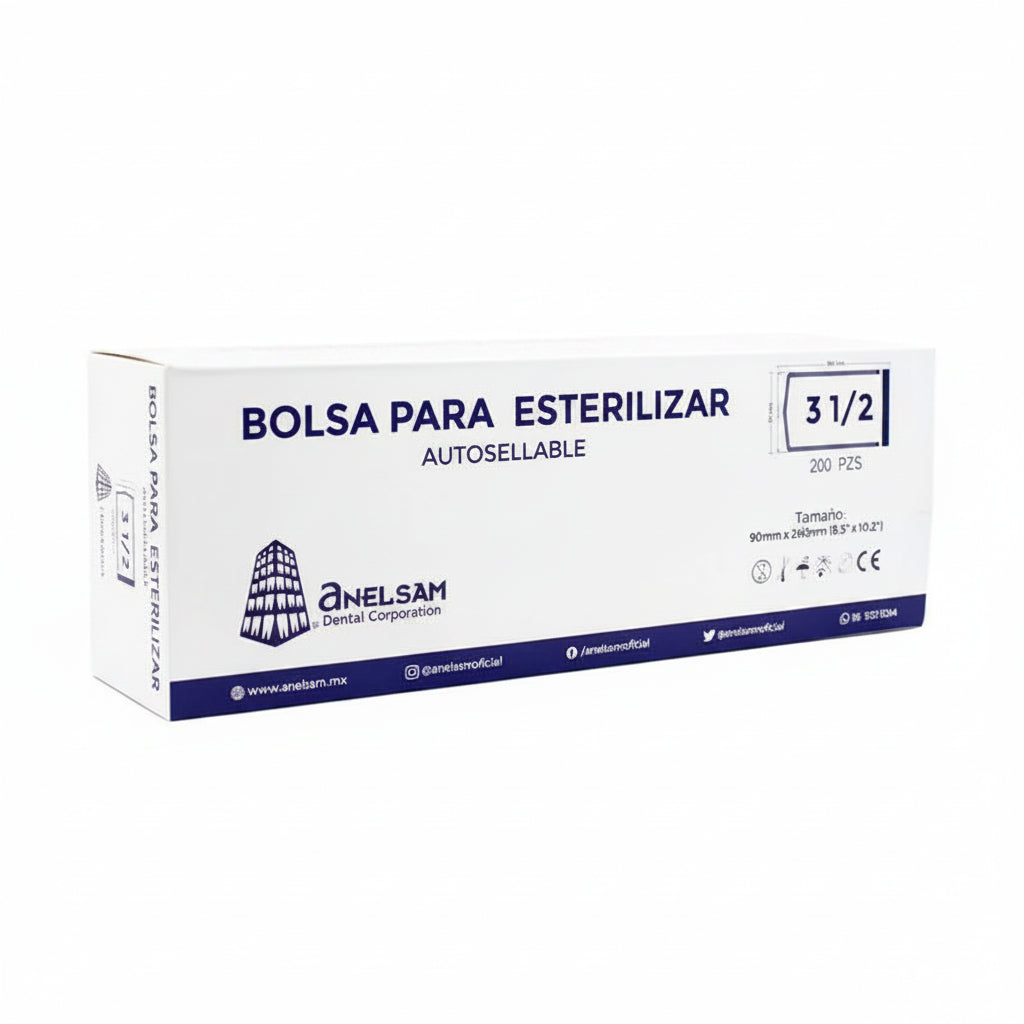 bolsa para esterilizado 3 1/2 anelsam paqquete